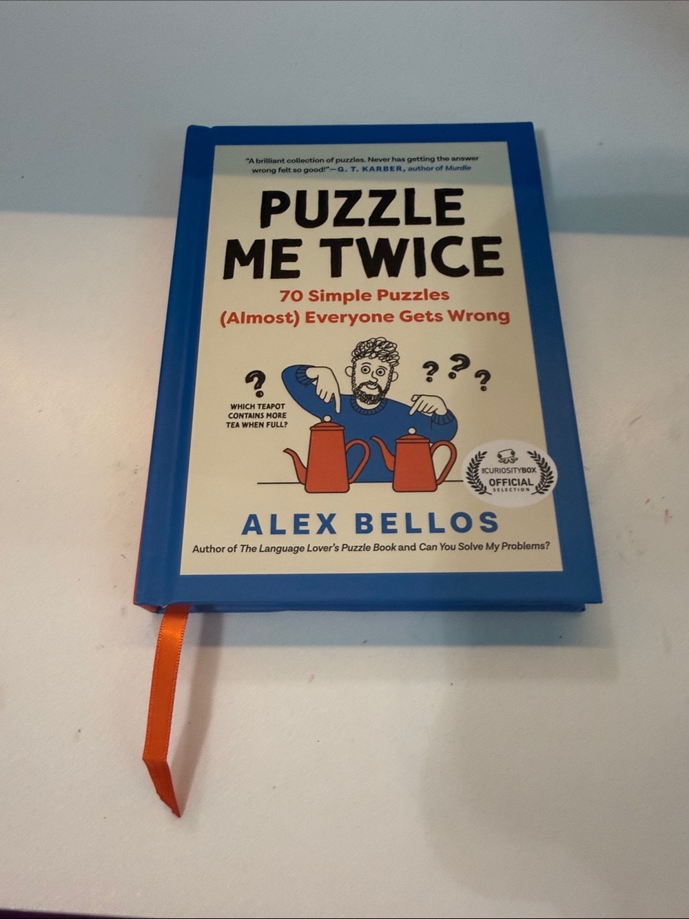 Puzzle Me Twice by - Blue Hardcover Puzzle Book